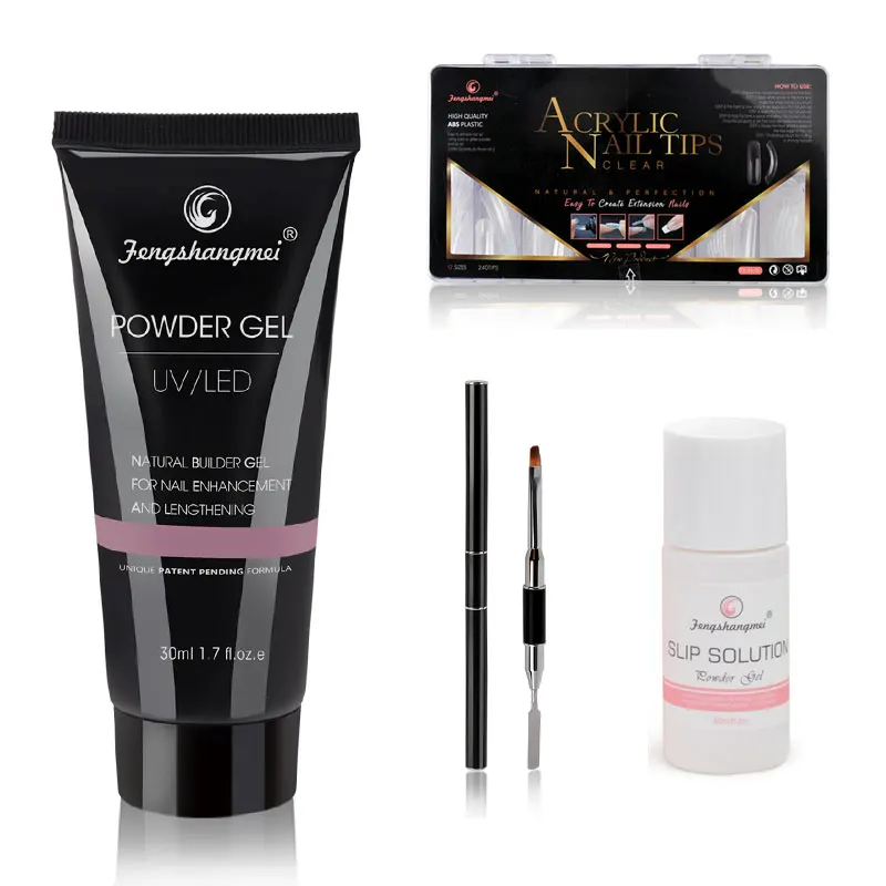 

Fengshangmei Polygel Set Quick Builder Gel Nail Polish for Nail Extensions UV Acrylic Poli Gel Long Nail Art Design Poly Gel