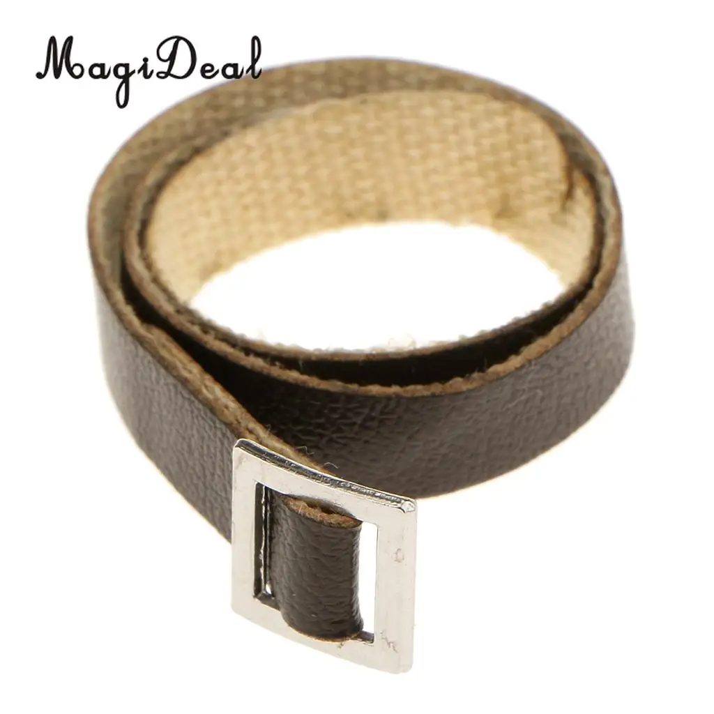 1Pc 1/6 Scale Brown PU Leather Waist Belt Fit for 12 Inch Male Figure Body Hot Toys Dolls Fashion Acc