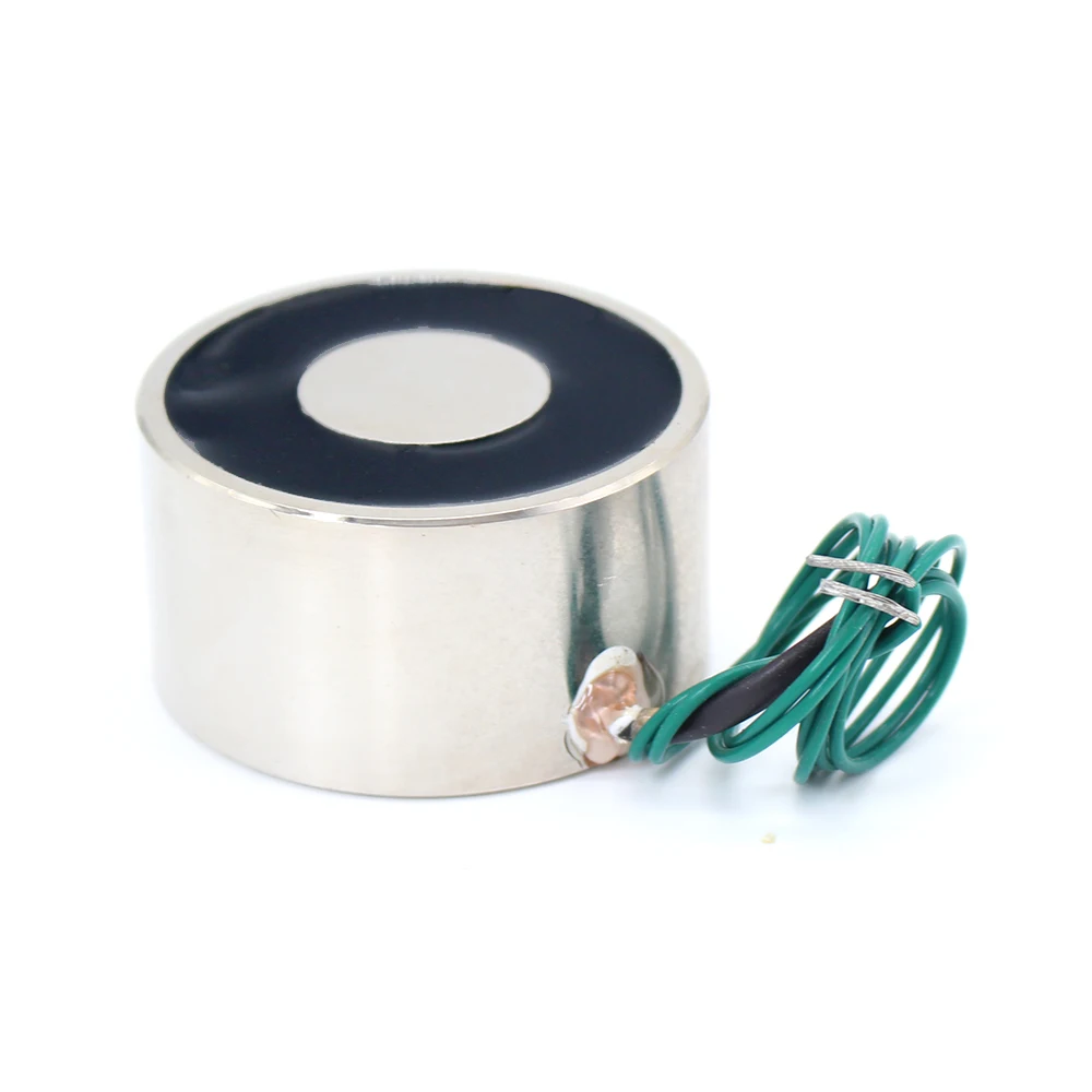  50*27 DC 6V 12V 24V Waterproof Energized Hold Electromagnet 50kg Sucker electric magnet coil portab