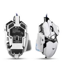 Combaterwing Gaming Mouse 4800 DPI Optical USB Wired Programmable 10 Buttons RGB Breathing LED Mice For Gamer