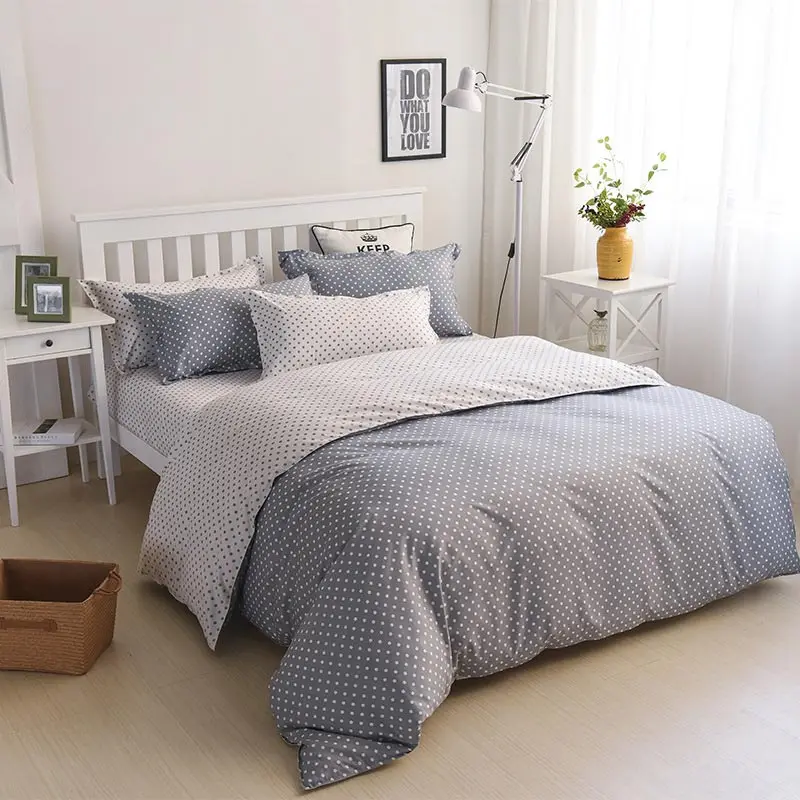 

Wave Point 4pcs Girl Boy Kid Bed Cover Set Duvet Cover Adult Child Bed Sheets And Pillowcases Comforter Bedding Set 2TJ-61017