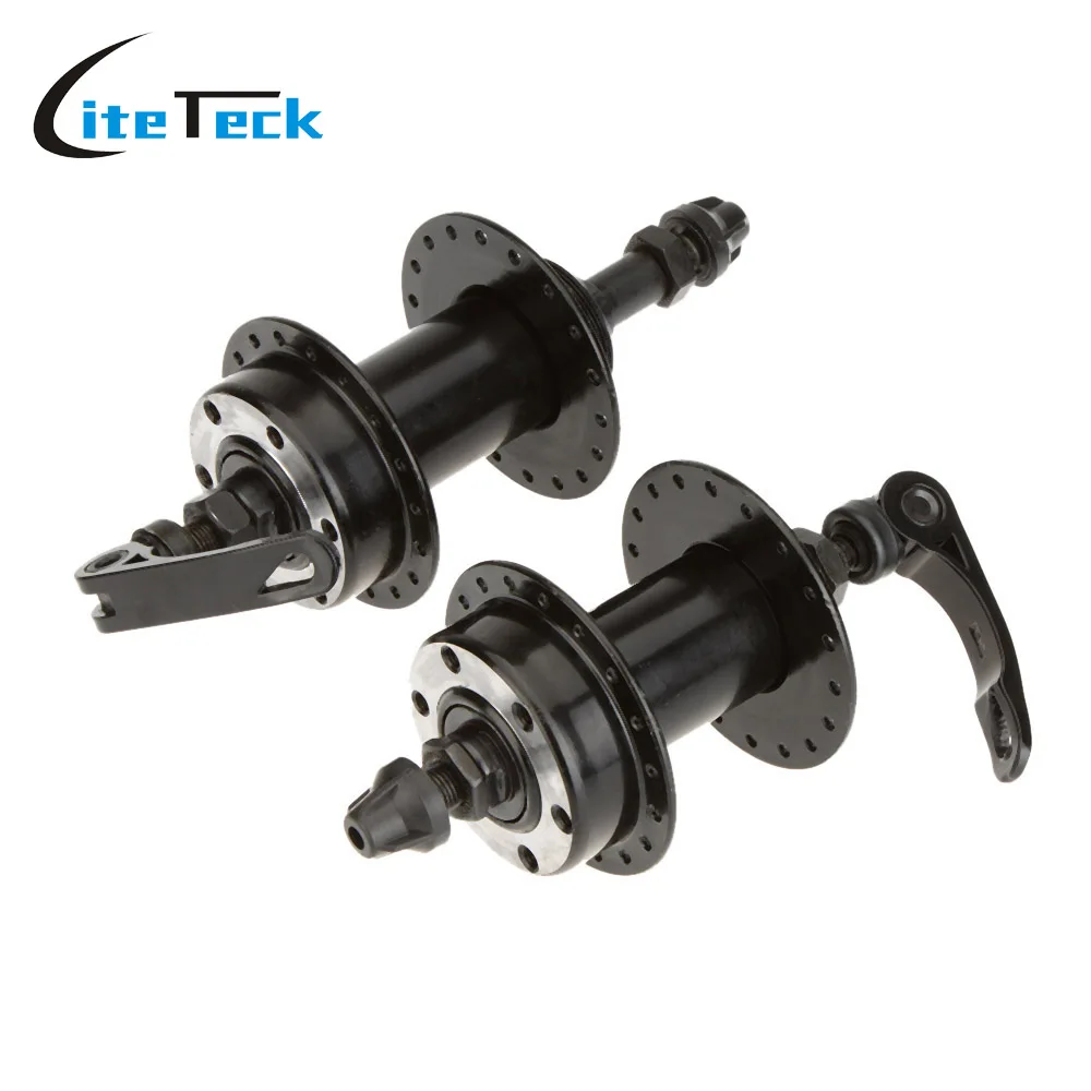 2Pcs Iron Disc Card Brake Mountain Road MTB Bike Hubs Bicycle Disc Hubs 36 Holes Blackin