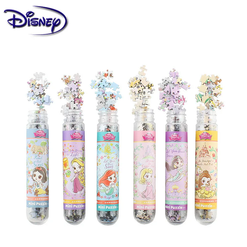 Disney Puzzles 150 Piece Test Tube Jigsaw Pocket Mini Puzzles Creative Birthday Gift Adult Children Leisure Travel Puzzle Toys