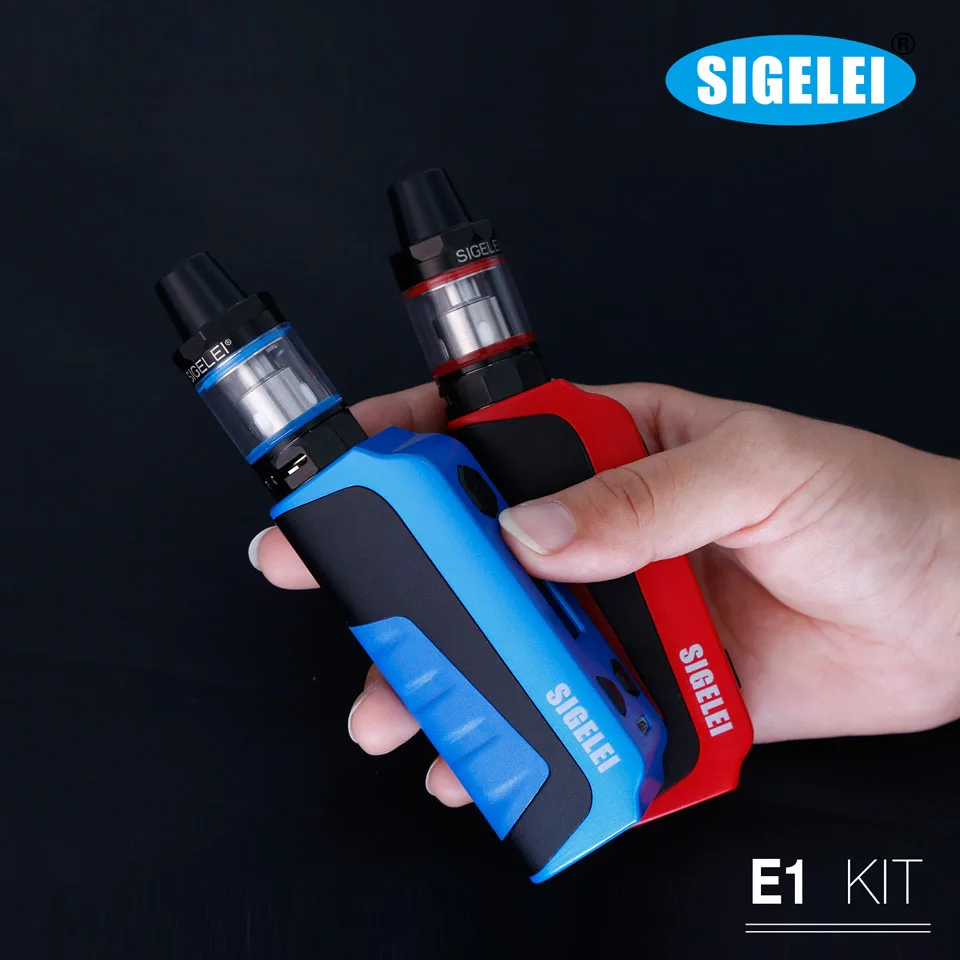  NEWEST Original Sigelei e electronic cigarette vape E1 Kit Poket vape kit mod with tank atomizer 10 - 80w