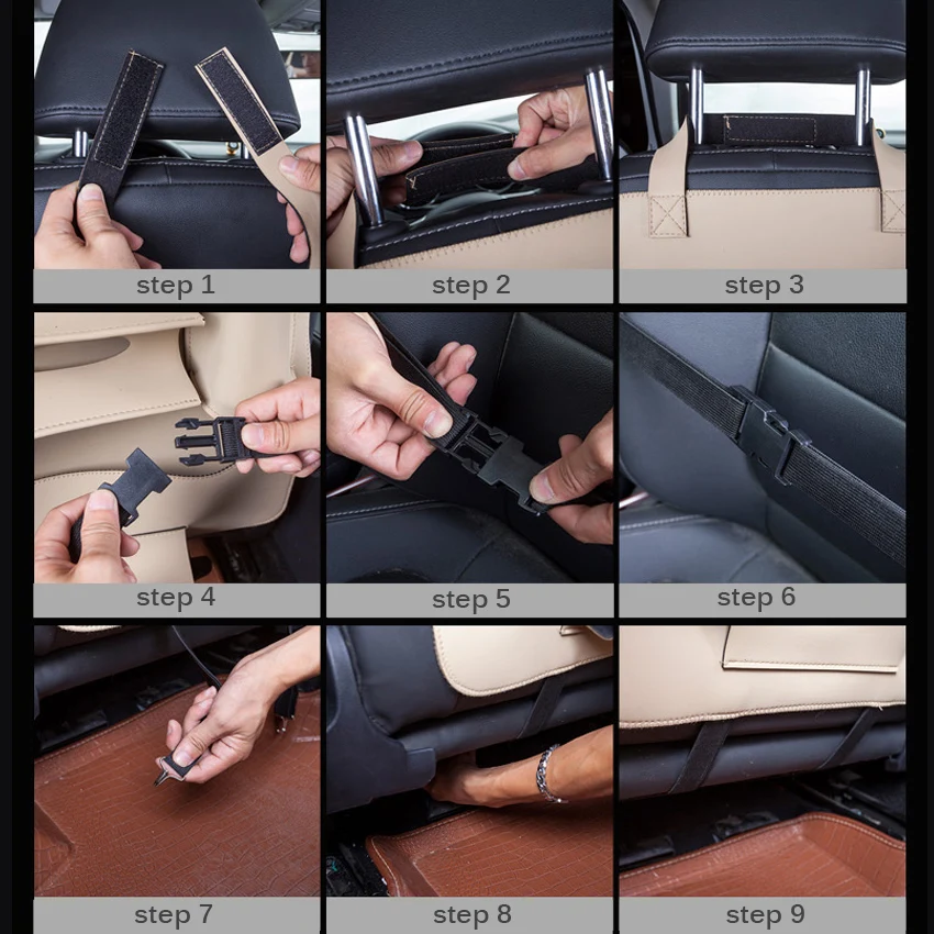 TRICOLOUR-1-pcs-Car-Seat-Back-Protector-Kick-Mats-Car-Backseat-Organizer-with-Holder-Multipurpose-Use