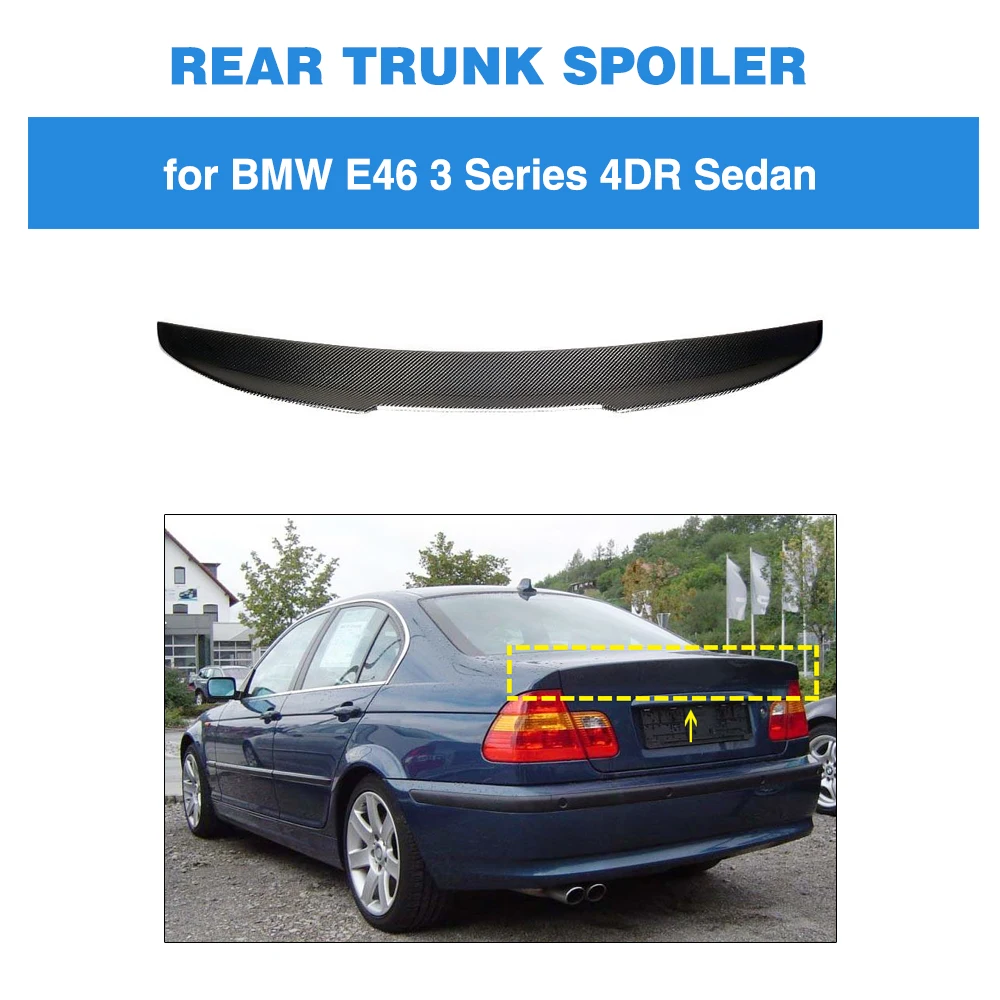Задний спойлер для BMW 3 серии E46 База купе M3 2-двери 1998-2005 корпус из углеродного волокна для губ