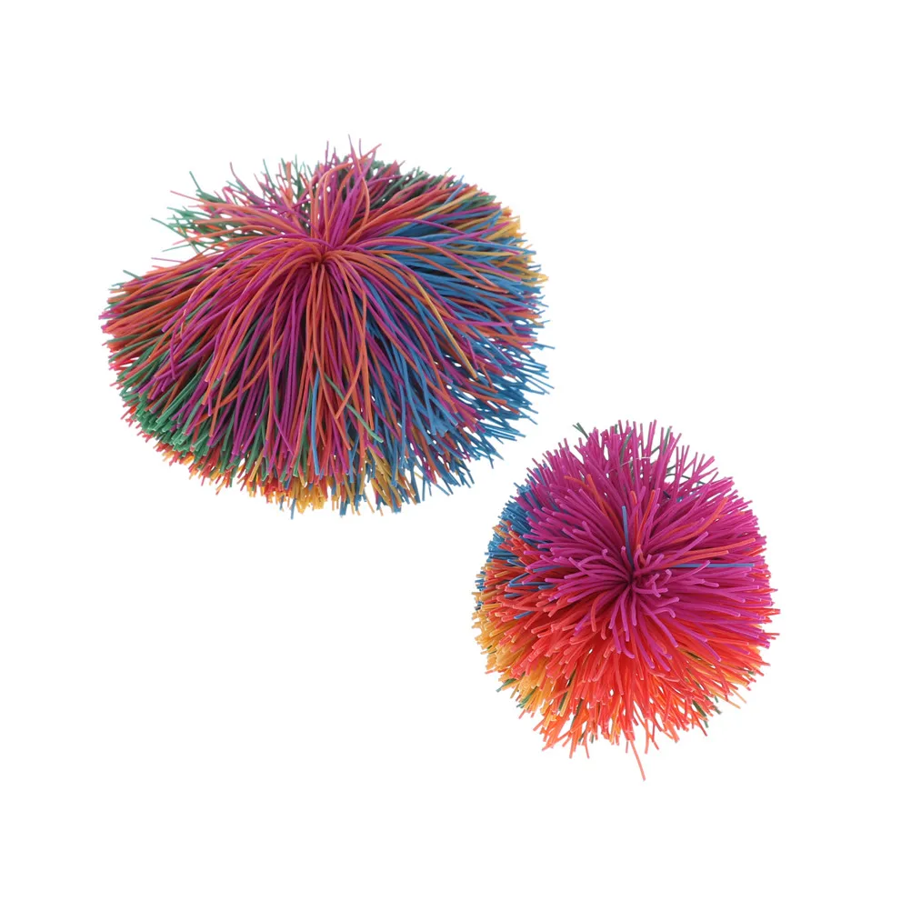

Rainbow Funny Stretchy Ball Stress Relief Kids Autism Special Needs Big 6cm/9cm Fidget Sensory Koosh Ball