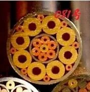 Knife DIY shank brass Mosaics Pin Rivets 130mm length nail steel tube 6mm DIY knife handle screw FIlled with resin