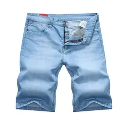 Лидер продаж, мужские укороченные джинсы модные Универсальные джинсовые шорты капри для мужчин плюс размер Бесплатная доставка