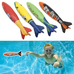 2019 Новый 1 комплект/4 шт. игрушки для бассейна Дайвинг Спорт на открытом воздухе Toypedo бандиты Играть Вода веселье