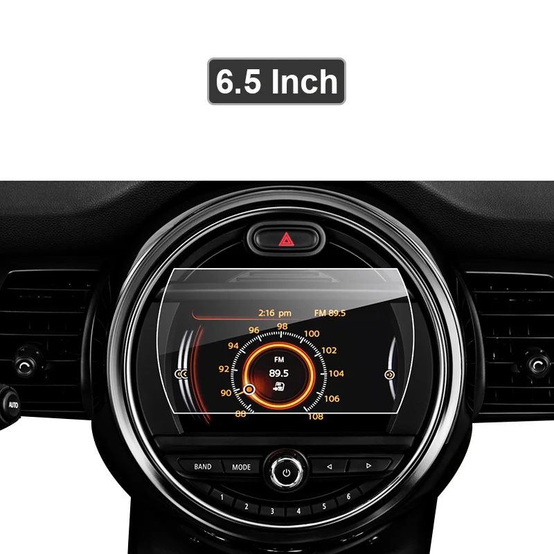 Для MINI Cooper F54 F55 F56 F57 F60 Автомобильная навигационная пленка для экрана, защитная приборная панель, Автомобильный gps ЖК-дисплей, покрытие для автомобиля-Стайлинг - Название цвета: GPS panel 6.5 inch