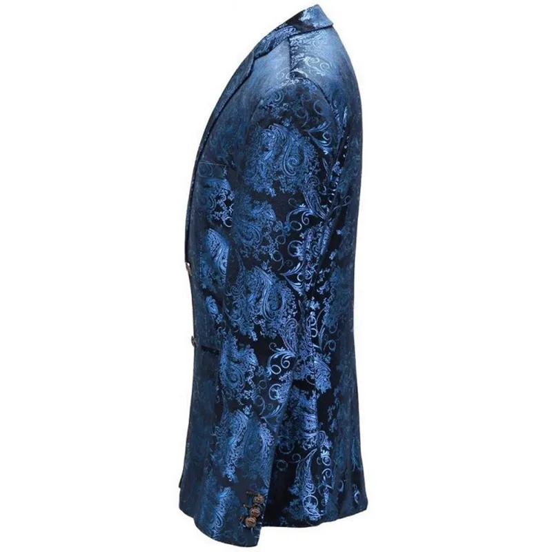PAULKONTE Pattern Printing Mostly Male Dress Jacket Business Casual Suit Jacket Simple Slim Fit Male Blazer Classic Men's Jacket PAULKONTE Pattern Printing Mostly Male Dress Jacket Business Casual Suit Jacket Simple Slim Fit Male Blazer Classic Men's Jacket