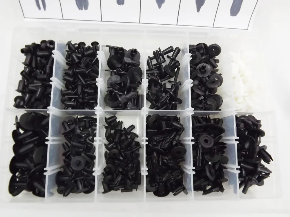 350pcs Car Automotive Push Pin Rivet Trim Clip Panel Body Interior