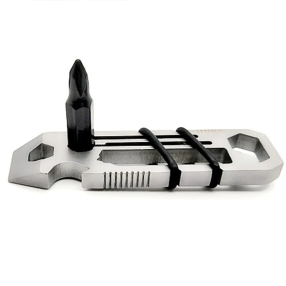 

6 in 1 Gadget Outdoor Survival Camping Equipment Keychain Tool Supplies Bottle Opener Multi-Function Tools Wrench Multi Tool