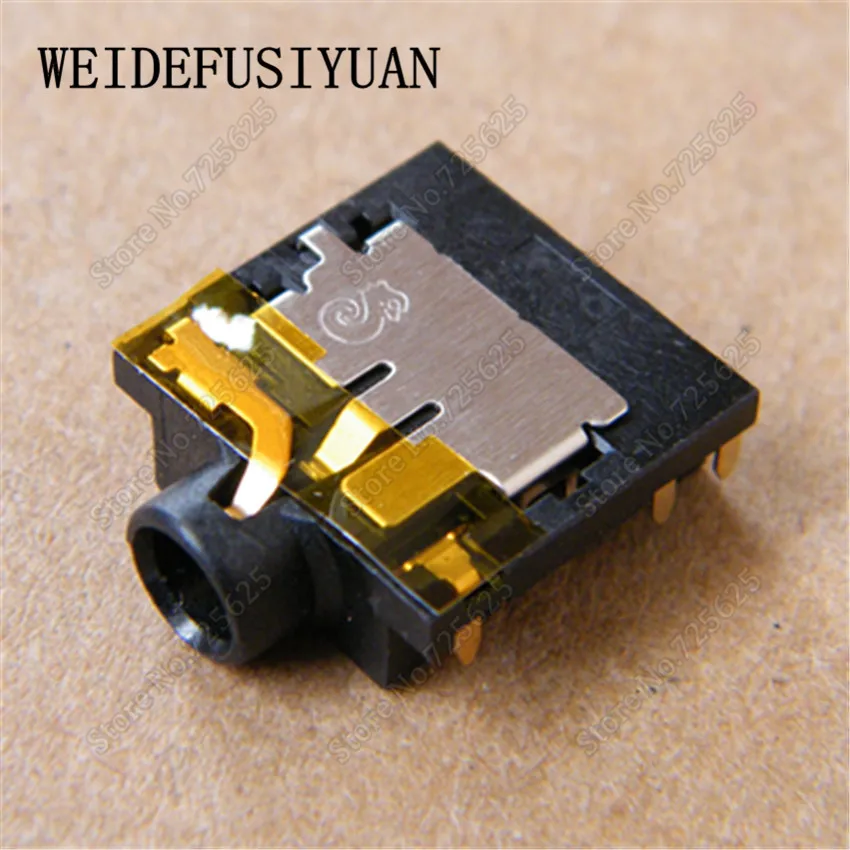 10pcs Audio Headphone Microphone Jack Port Socket for Laptop Netbook 6 pin Connector