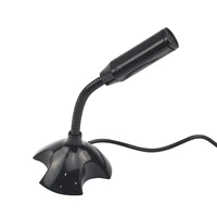 USB Desktop Microphone 360 Adjustable Microphone 100-16kHz Support Voice Chatting Recording Mic for PC  Mac with a USB port