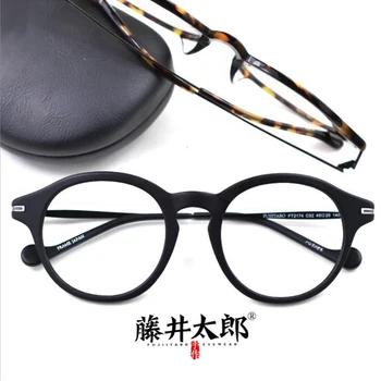 

TARO FUJII Spectacle Frame Eyeglasses Men Women Prescription Acetate Computer Optical Clear Lens Eye Glasses For Female Male