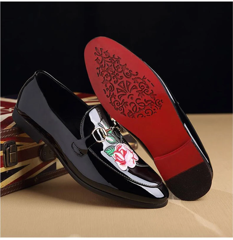 Men's Casual Shoes Loafers Men Leather Shoes Slip On Loafers Mens Moccasins Black Pu Leather Mens Shoe Casual Plus Size 46 47 48 (3)