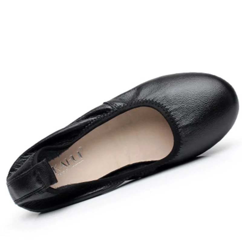 Chaussures Non Cuir Rond Casual Printemps Automne Travail Fond En Nouveau 2018 slip Femmes De Et Plat Noir Mou IxZRUnwzq0