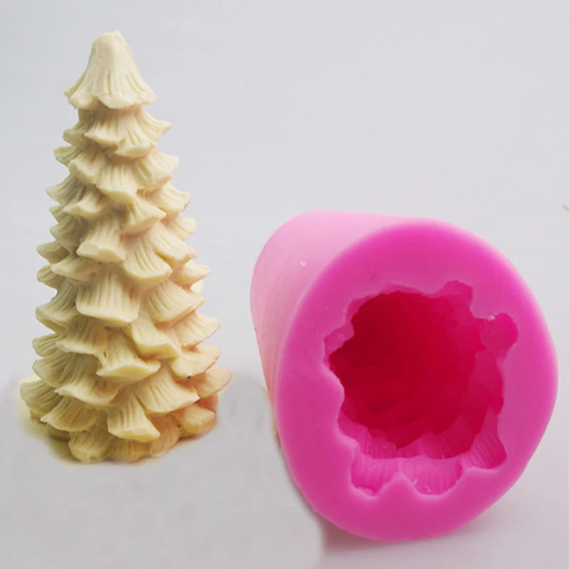 Luyou 3D Рождественская елка торт труба силиконовая форма для мыла помадка торт выпечки инструмент украшения торта инструменты FM1415