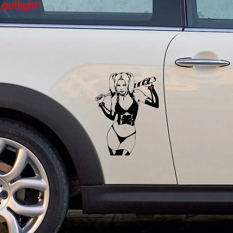 Sexy Girl Baseball Bat Lady Woman Laptop Car Truck Window Vinyl Decal Sticker