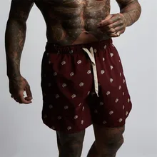 Новые мужские шорты для фитнеса бодибилдинга мужские летние спортивные залы тренировка Мужская дышащая сетка быстросохнущая Спортивная одежда для бега пляжные шорты