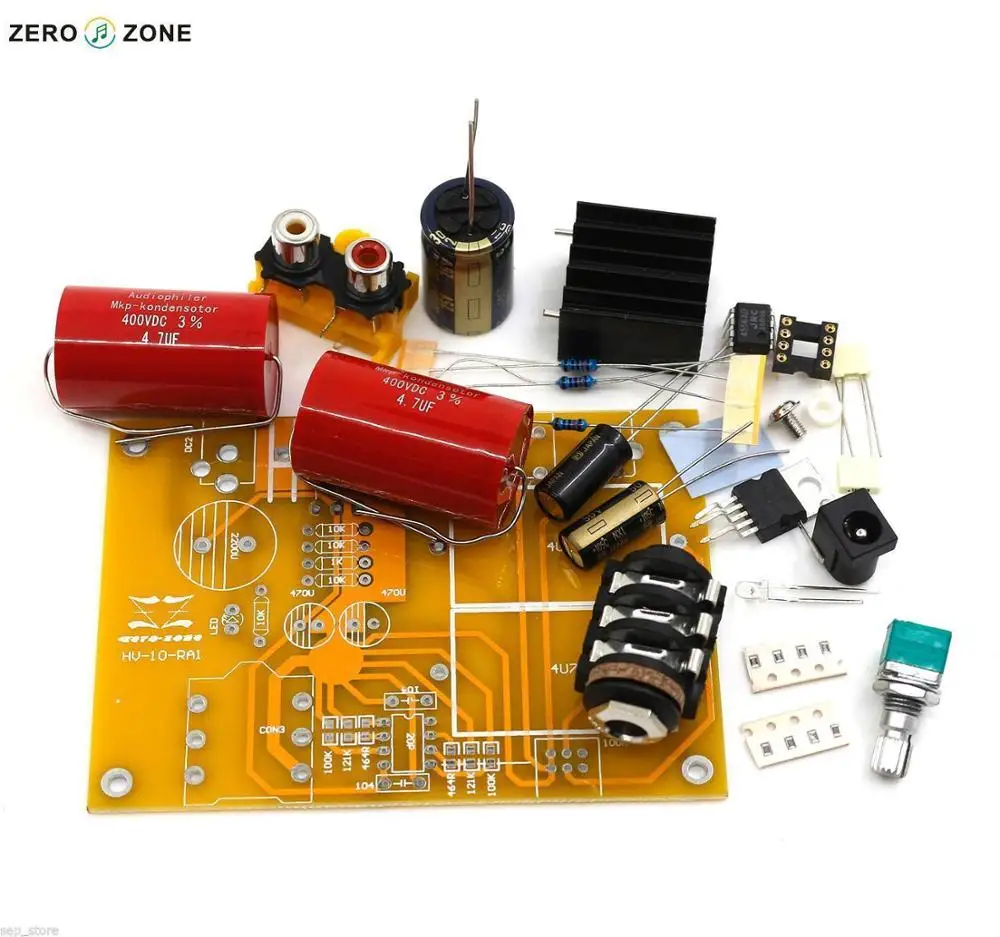 GZLOZONE HV 10 RA1 комплект усилителя для наушников JRC4556AD DC18V 24V|kit jrc4556ad|kit kitskit amplifier |