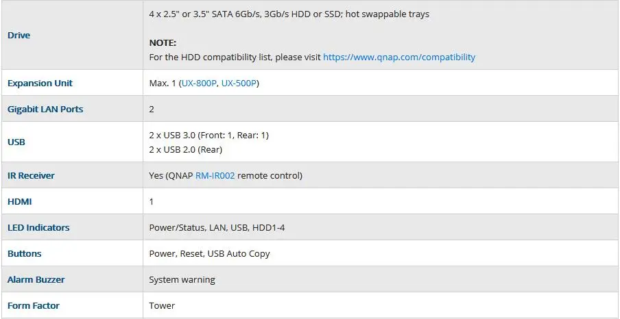 QNAP nas TS-451+ 2g 4-bay бесдисковый nas, nas сервер nfs Сетевое хранилище Облачное хранилище, 2 года гарантии