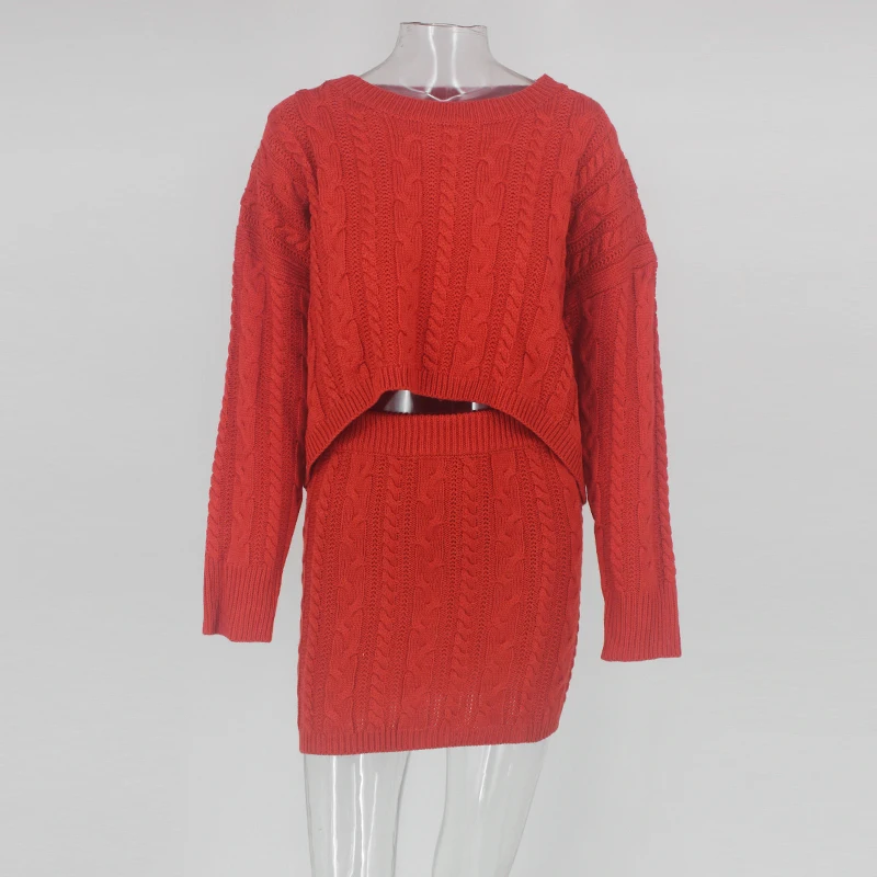 Tobinoone, новинка, осенне-зимнее теплое платье-свитер, женское сексуальное облегающее платье бодикон, женское трикотажное платье с длинным рукавом Vestidos - Цвет: Rorange