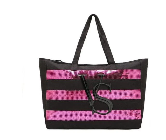 Victoria’s Secret Sequin Black and White Tote