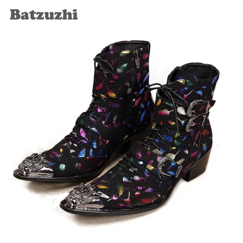 Batzuzhi 100% Brand New Limited Edition Men Ankle Boots Perfect Iron Toe Colorful Boots Men, Party/Stage Boots only for Phil
Batzuzhi 100% Brand New Limited Edition Men Ankle Boots Perfect Iron Toe Colorful Boots Men, Party/Stage Boots only for Phil