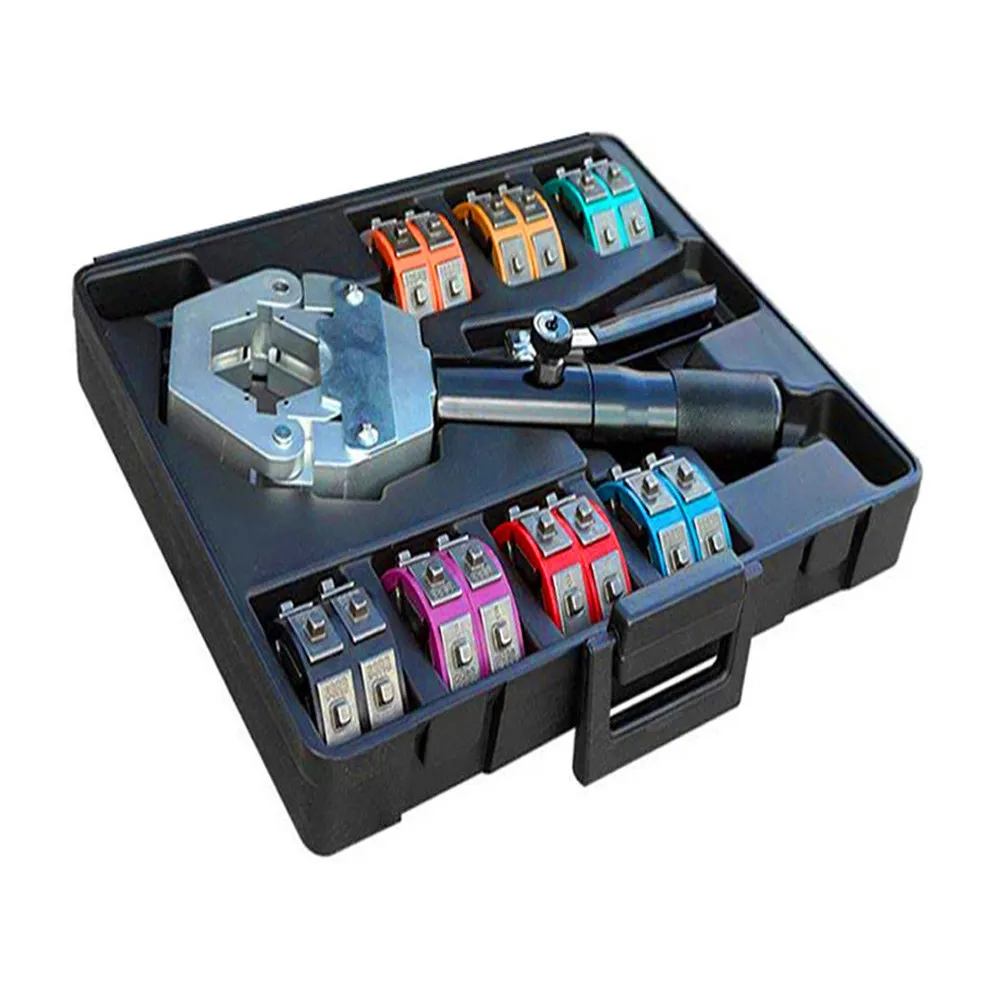 

High Quanlity Hydraulic Hose Crimping Tool Car Repair A/C Hydraulic Hose Crimper Combination Suit with 7 Pair Different Sizes
