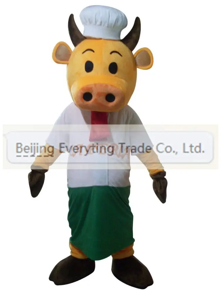 New arrival Foam Adult cute little cow mascot fancy dress costumes