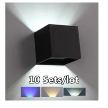 10sets 3W LED Wall Lamp Modern Bedroom Beside Reading Wall Light Indoor Living Room Corridor Hotel Room Lighting Light Fixture iwhd vintage glass lampara pared creativeretro iron loft wall lamp black bedroom lighting stairs beside reading light fixture