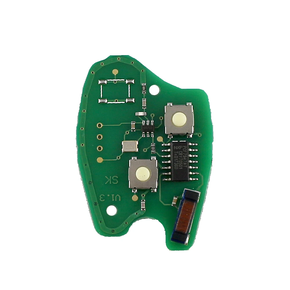 YIQIXIN 2 кнопочный фонарь 433 МГц ID46 PCF7947 чип подходит для Renault Duster Clio DACIA Logan Sandero с