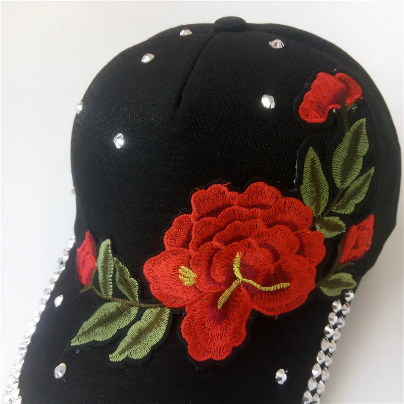 Розовое Украшение Для женщин Бейсбол Шапки Snapback Кепки s femme хип-хоп Кепки леди gorras Vogue шляпа папа Шапки Casquette homme