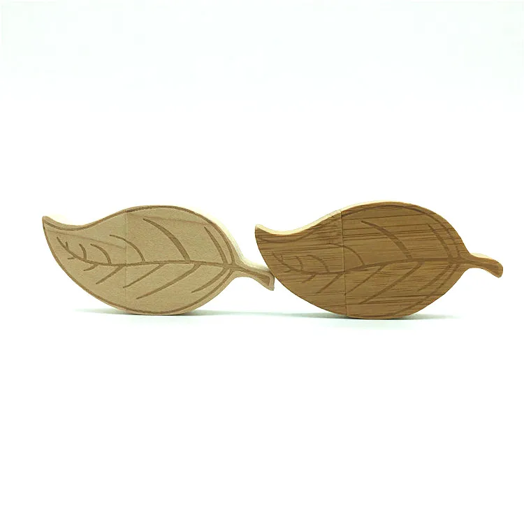 

(OVER 10 PCS FREE LOGO) Wooden Leaf Usb Drive Usb Stick Leaves Pen Drive Memory Stick Pendrive 4GB 8GB 16GB 32GB 64GB Wood Usb