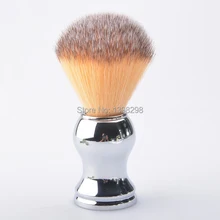 CSB синтетический волоконный помазок с хромированной серебряной ручкой