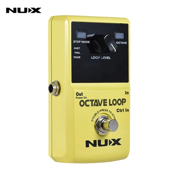 

NUX OCTAVE LOOP Guitar Loop Pedal Looper 5 Minutes Recording Time with Built-in -1 Octave Effect