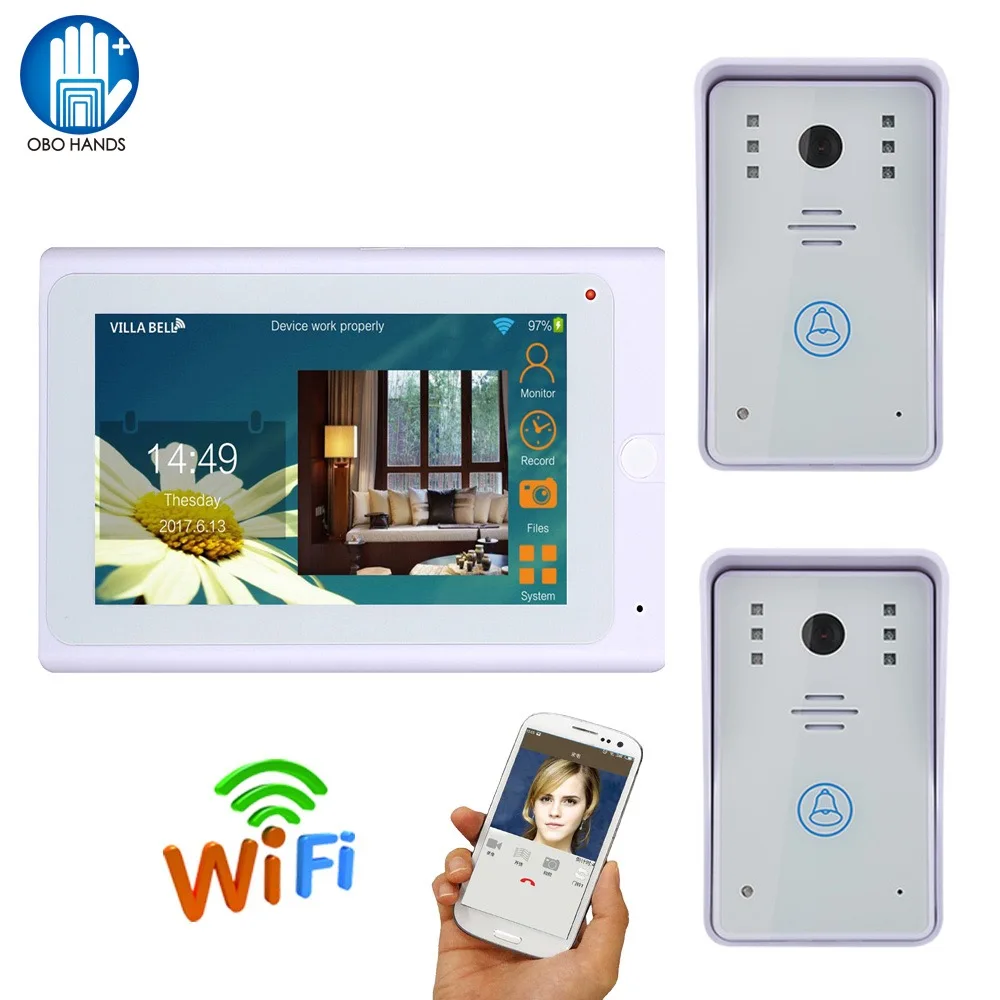 Wired Wifi IP Video Door Phone Doorbell Intercom System One 7 Wired Wifi IP Video Door Phone Doorbell Intercom System One 7