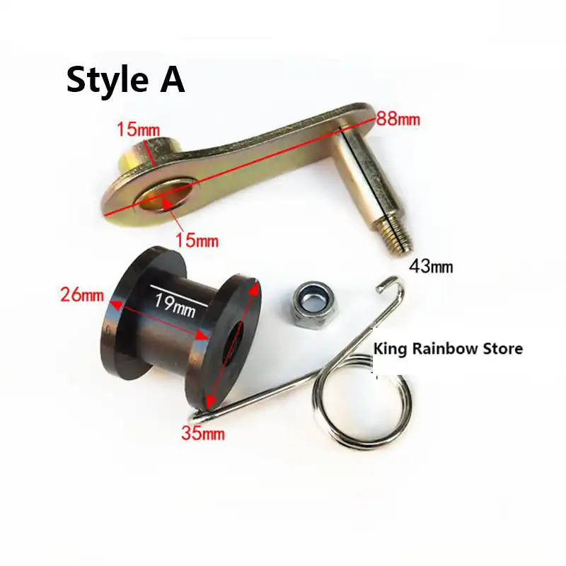 Spring Loaded Chain Roller Tensioner Guide Wheel for ATV Quad Dirt Bike