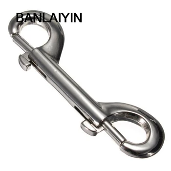 

WholeTide 5*DOUBLE ENDED METAL Snaps PLATED TRIGGER HOOKS CLIPS Snap Key Holder Security