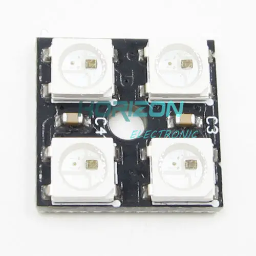 

WS2812B 2*2 4-Bit Full Color 5050 RGB LED Lamp Panel Light