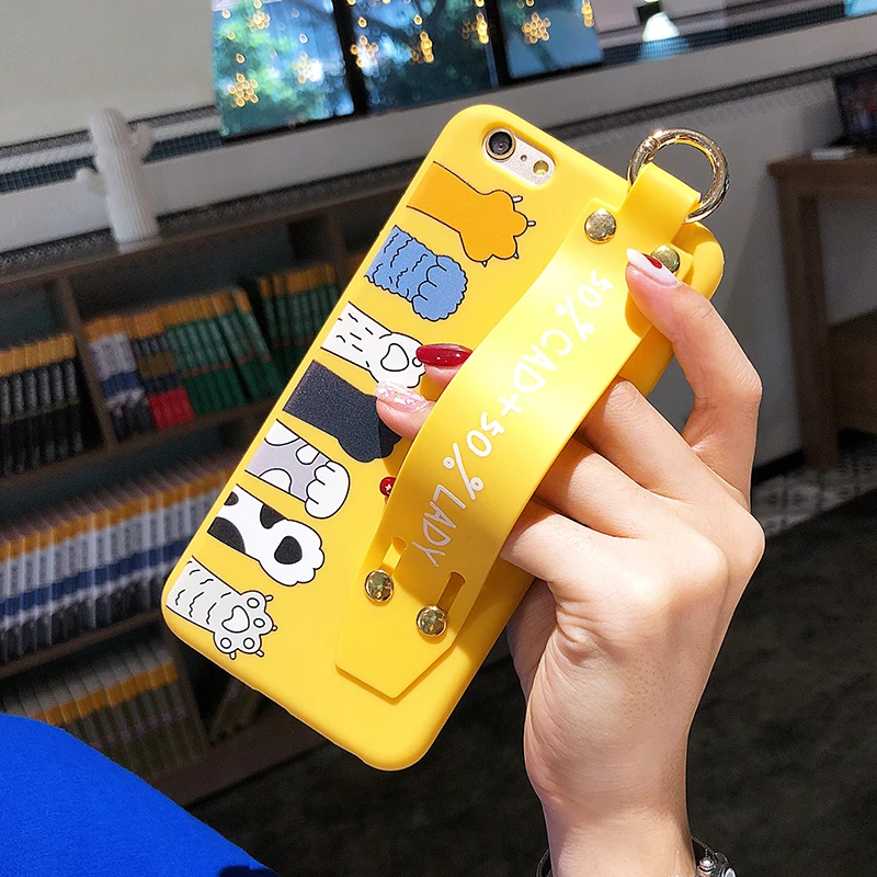 Чехол с желтым когтями для iPhone XS MAX XR X мягкий чехол из ТПУ 7 8 plus 6 6s держателем |
