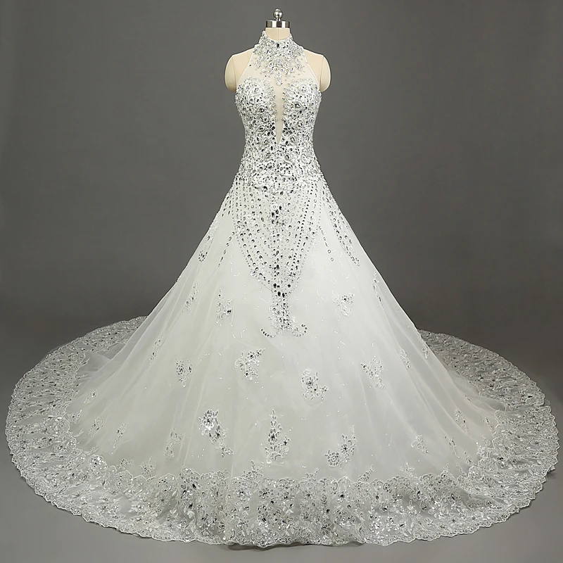 vestido de novia caro de lujo crystal ball vestidos imperio vestidos