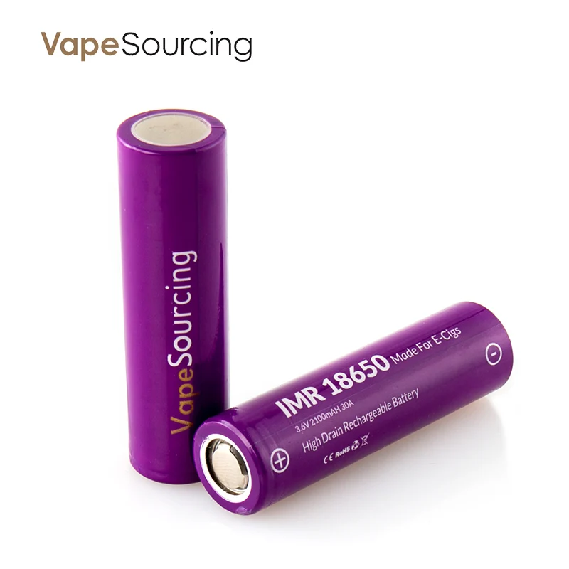 

Vapesourcing 18650 Battery 2100mAh capacity for Electronic cigarette