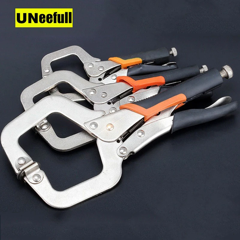 UNeefull 6 inch.9 inch,11 inch With Sheathed C type Pliers,Vise Grip
