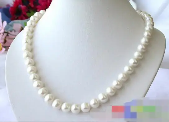 

song voge gem nanJ0186 ROUND WHITE FRESHWATER PEARL NECKLACE