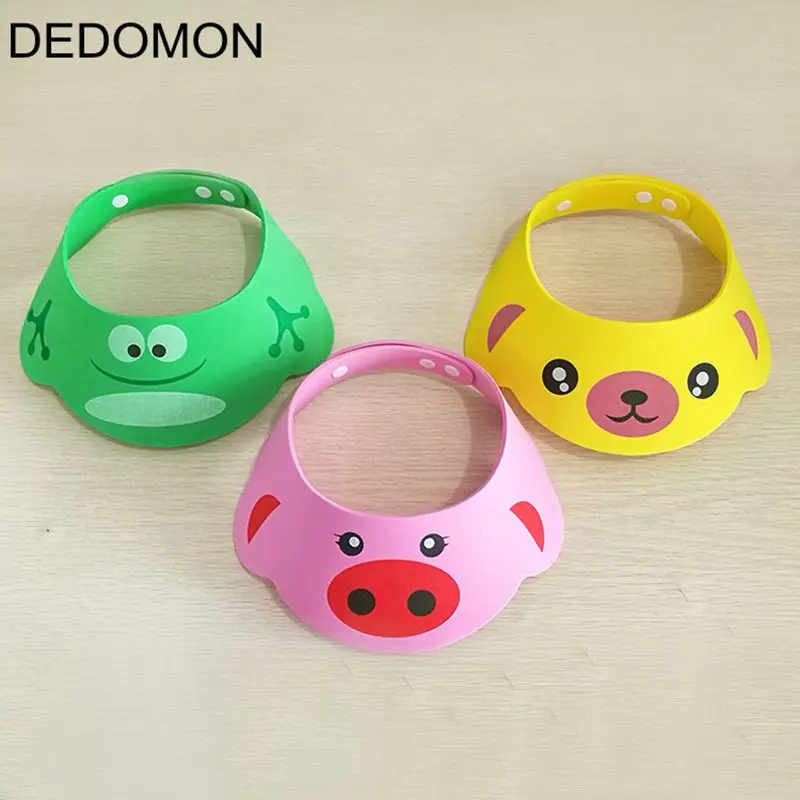 

Baby Shower Hat Adjustable Toddler Kids Shampoo Bathing Shower Cap Wash Hair Shield Direct Visor Caps for Baby Care