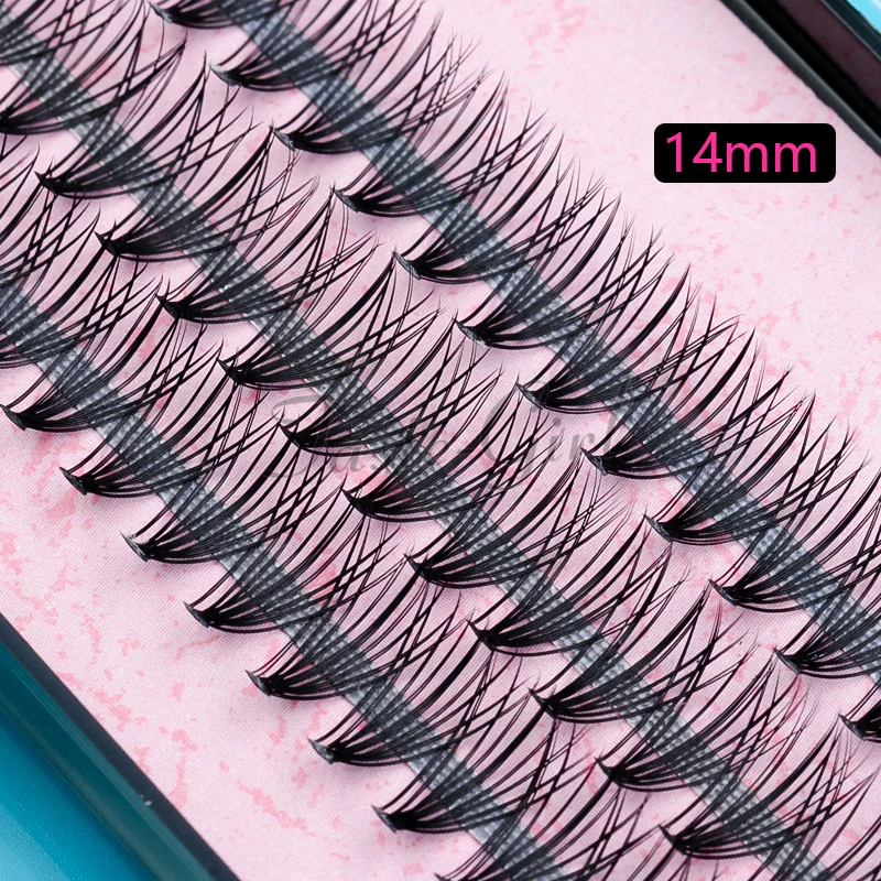 

Professional Makeup Black Thin Natual Long Curl Individual Cluster Eye Lashes Grafting Fake False Eyelashes 8MM 10MM 12MM 14MM